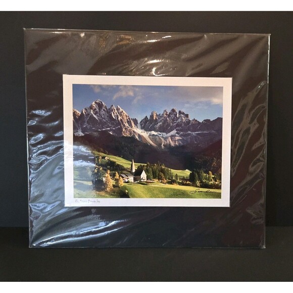 Other - Scanlan Rocky Cathedrals Dolomites, Italy Photo Original Wrapping 20x18 Matted
